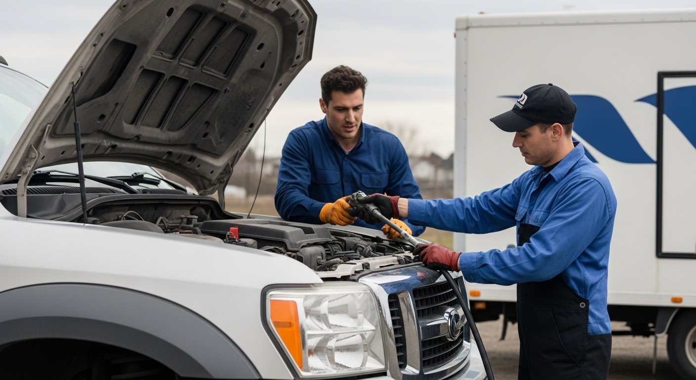 Crew Working Car Shaking 1